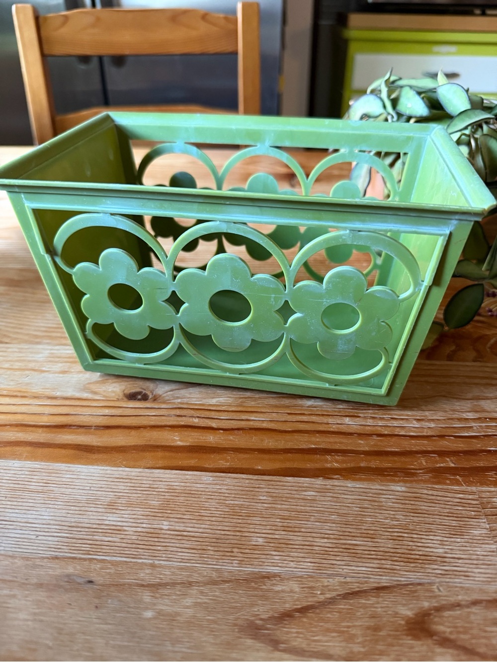 Vintage Flower Bin